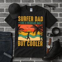 Surfer Dad Like Regular Dad But Cooler | Surfing Dad Tall T-Shirt
