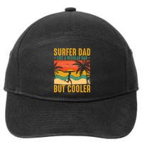 Surfer Dad Like Regular Dad But Cooler | Surfing Dad 7-Panel Snapback Hat