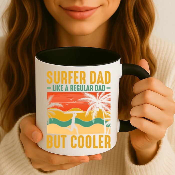 Surfer Dad Like Regular Dad But Cooler | Surfing Dad Mug