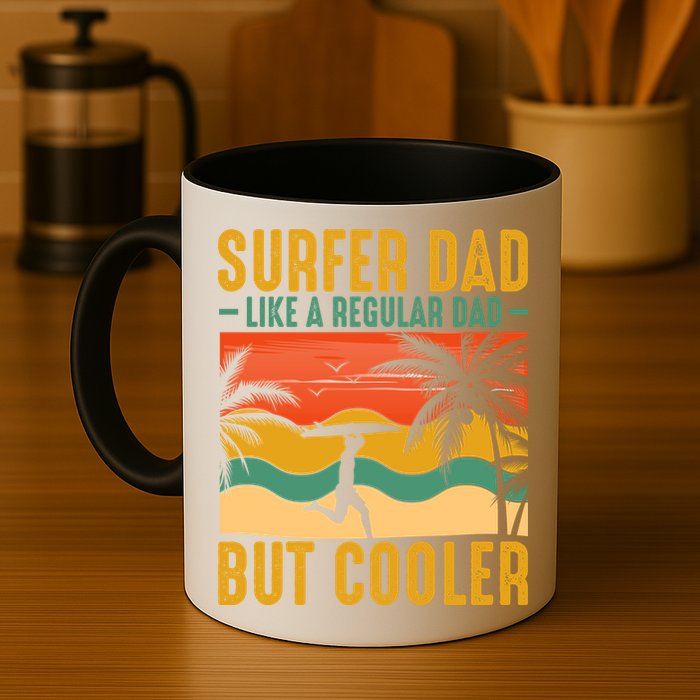 Surfer Dad Like Regular Dad But Cooler | Surfing Dad Mug