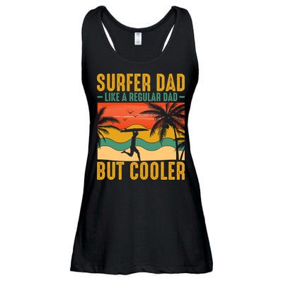 Surfer Dad Like Regular Dad But Cooler | Surfing Dad Ladies Essential Flowy Tank