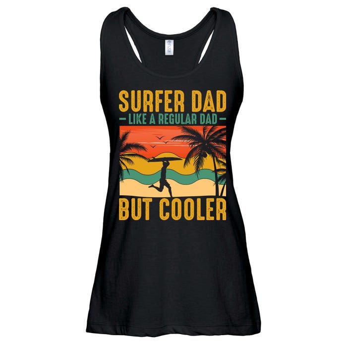 Surfer Dad Like Regular Dad But Cooler | Surfing Dad Ladies Essential Flowy Tank
