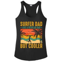 Surfer Dad Like Regular Dad But Cooler | Surfing Dad Ladies PosiCharge Competitor Racerback Tank