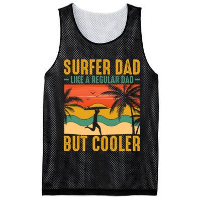 Surfer Dad Like Regular Dad But Cooler | Surfing Dad Mesh Reversible Basketball Jersey Tank