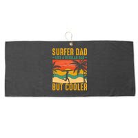 Surfer Dad Like Regular Dad But Cooler | Surfing Dad Large Microfiber Waffle Golf Towel