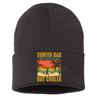Surfer Dad Like Regular Dad But Cooler | Surfing Dad Sustainable Knit Beanie