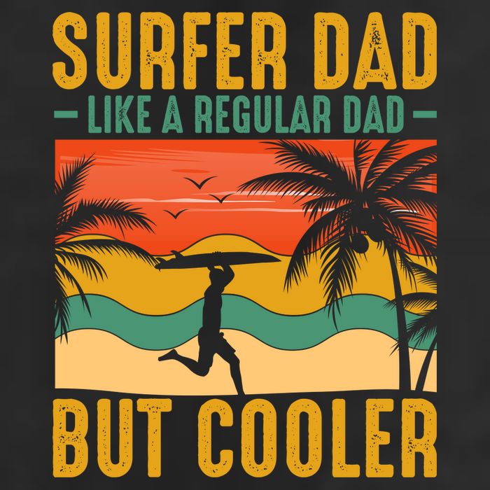 Surfer Dad Like Regular Dad But Cooler | Surfing Dad 25L Jumbo Tote