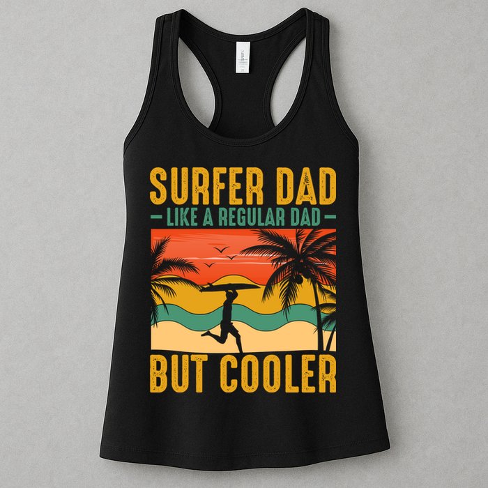 Surfer Dad Like Regular Dad But Cooler | Surfing Dad Womens Tank Top