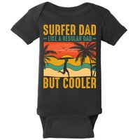 Surfer Dad Like Regular Dad But Cooler | Surfing Dad Baby Bodysuit