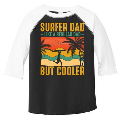 Surfer Dad Like Regular Dad But Cooler | Surfing Dad Toddler Fine Jersey T-Shirt