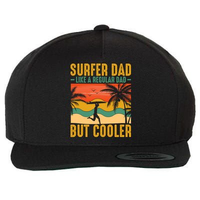 Surfer Dad Like Regular Dad But Cooler | Surfing Dad Wool Snapback Cap