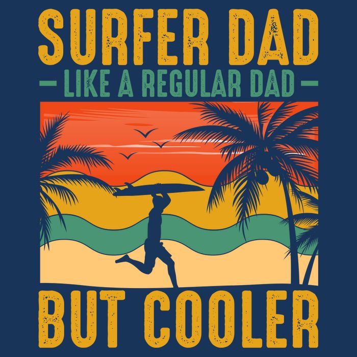 Surfer Dad Like Regular Dad But Cooler | Surfing Dad Infant Baby Jersey Bodysuit