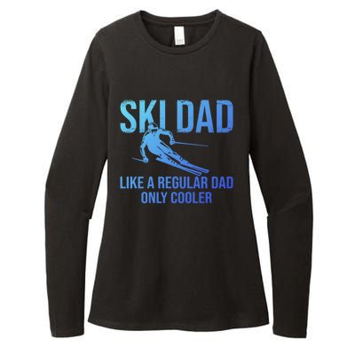 Ski Dad Like A Regular Dad Only Cooler Happy Father Day Funny Gift Womens CVC Long Sleeve Shirt