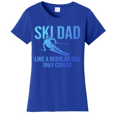 Ski Dad Like A Regular Dad Only Cooler Happy Father Day Funny Gift Women's T-Shirt