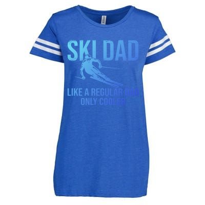 Ski Dad Like A Regular Dad Only Cooler Happy Father Day Funny Gift Enza Ladies Jersey Football T-Shirt