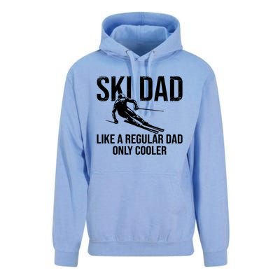 Ski Dad Like A Regular Dad Only Cooler Happy Father Day Gift Unisex Surf Hoodie