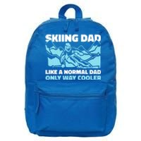 Skiing Dad Like A Regular Dad But Cooler For Father's Day Gift 16 in Basic Backpack