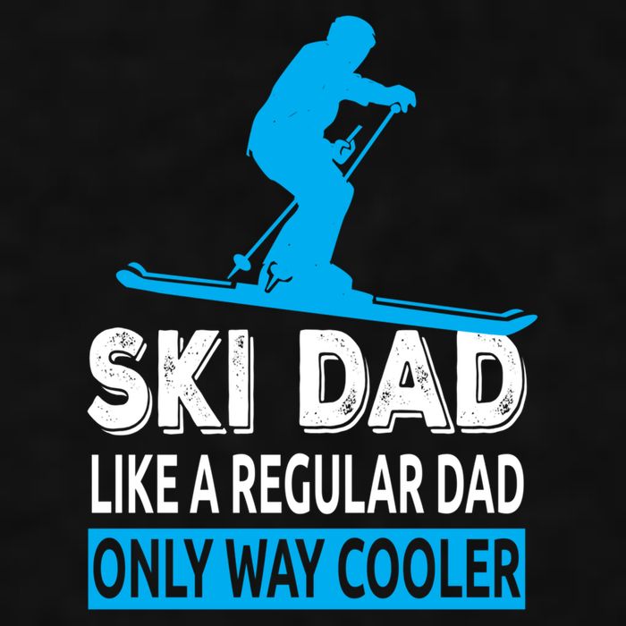 Ski Dad Like A Regular Dad Only Way Cooler Skiing Gift Ladies PosiCharge Tri-Blend Wicking Tank