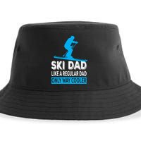 Ski Dad Like A Regular Dad Only Way Cooler Skiing Gift Sustainable Bucket Hat