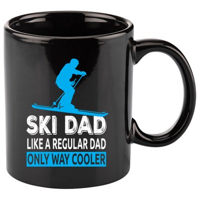 Ski Dad Like A Regular Dad Only Way Cooler Skiing Gift 11oz C Handle Ceramic Mug