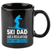 Ski Dad Like A Regular Dad Only Way Cooler Skiing Gift 11oz C Handle Ceramic Mug