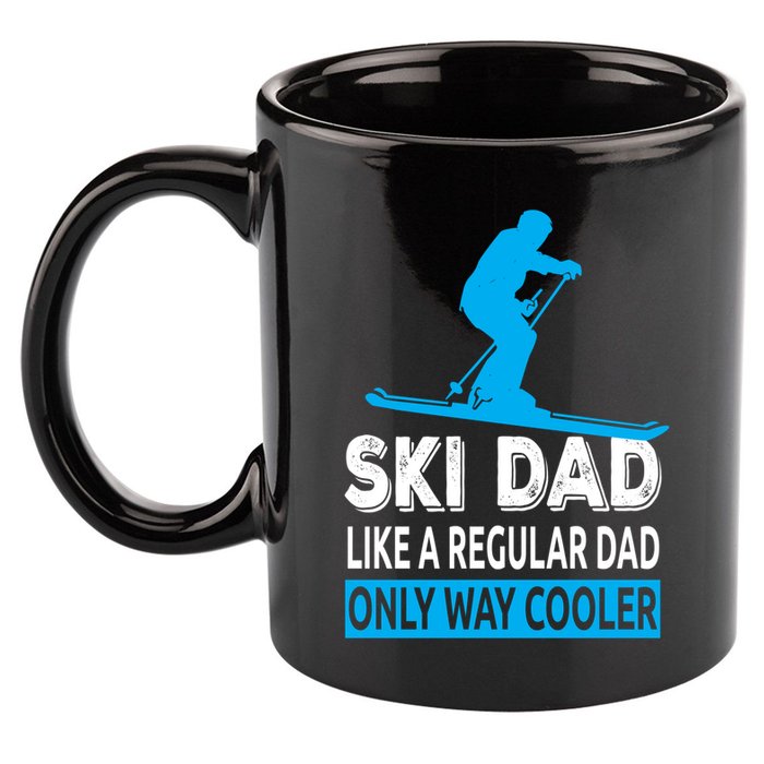 Ski Dad Like A Regular Dad Only Way Cooler Skiing Gift 11oz C Handle Ceramic Mug