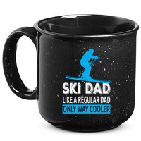Ski Dad Like A Regular Dad Only Way Cooler Skiing Gift 15oz Campfire Ceramic Mug