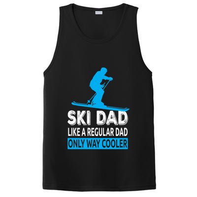 Ski Dad Like A Regular Dad Only Way Cooler Skiing Gift PosiCharge Competitor Tank