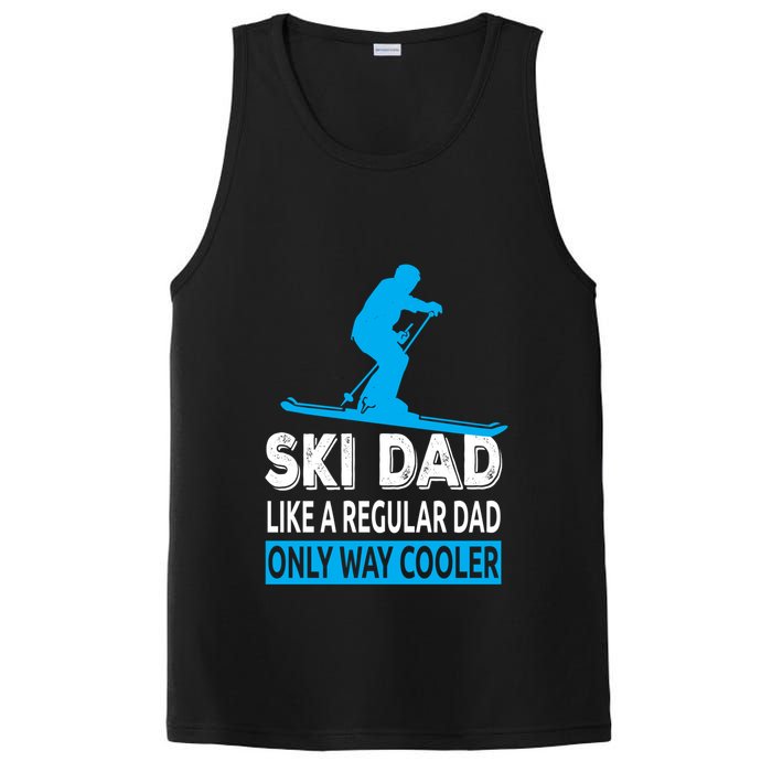 Ski Dad Like A Regular Dad Only Way Cooler Skiing Gift PosiCharge Competitor Tank