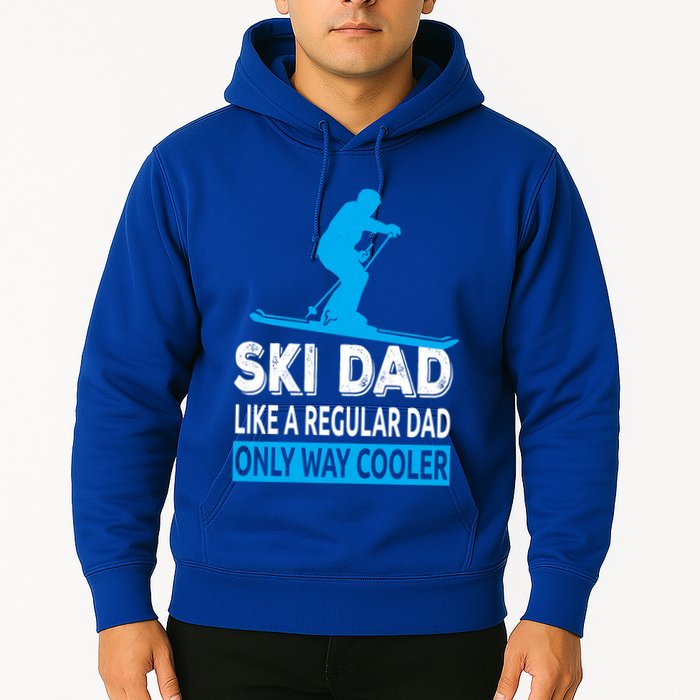 Ski Dad Like A Regular Dad Only Way Cooler Skiing Gift Hoodie