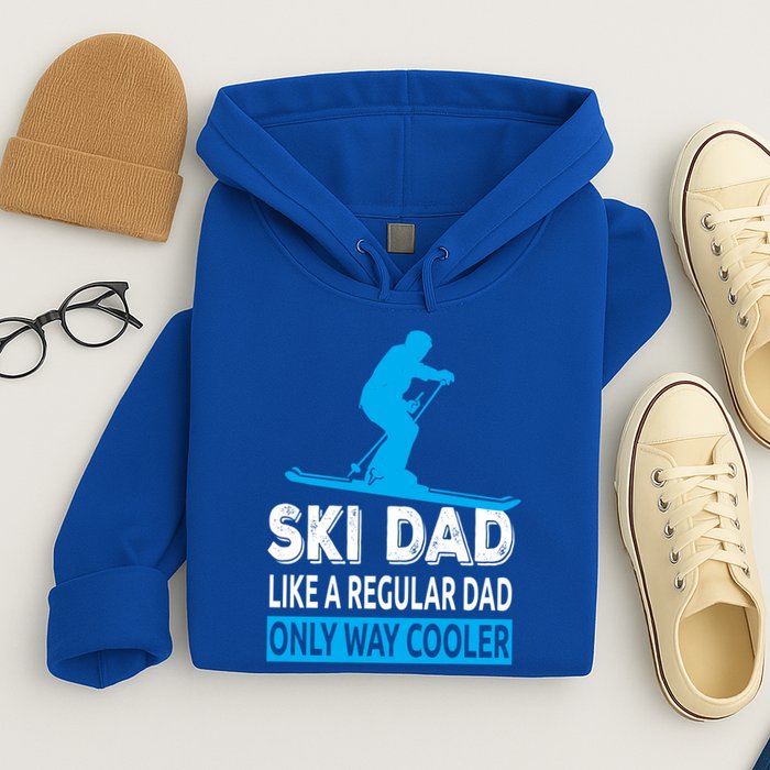 Ski Dad Like A Regular Dad Only Way Cooler Skiing Gift Hoodie