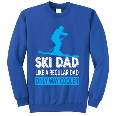 Ski Dad Like A Regular Dad Only Way Cooler Skiing Gift Sweatshirt