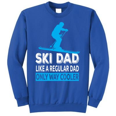 Ski Dad Like A Regular Dad Only Way Cooler Skiing Gift Sweatshirt