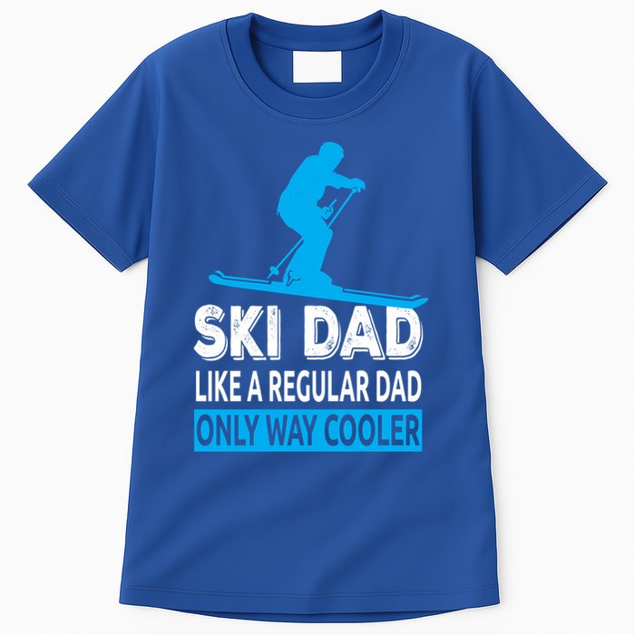 Ski Dad Like A Regular Dad Only Way Cooler Skiing Gift Tall T-Shirt