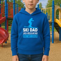 Ski Dad Like A Regular Dad Only Way Cooler Skiing Gift Kids Hoodie