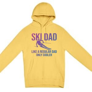 Ski Dad Like A Regular Dad Only Cooler Happy Father Day Funny Gift Premium Pullover Hoodie