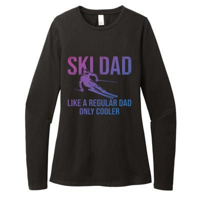 Ski Dad Like A Regular Dad Only Cooler Happy Father Day Funny Gift Womens CVC Long Sleeve Shirt