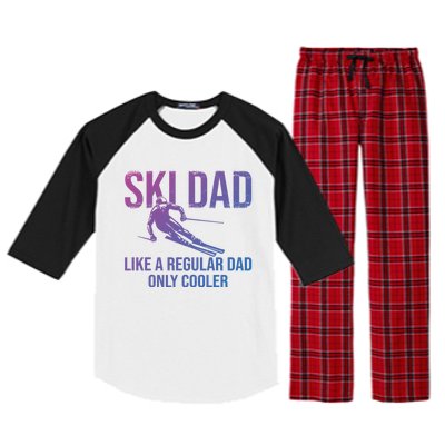 Ski Dad Like A Regular Dad Only Cooler Happy Father Day Funny Gift Raglan Sleeve Pajama Set