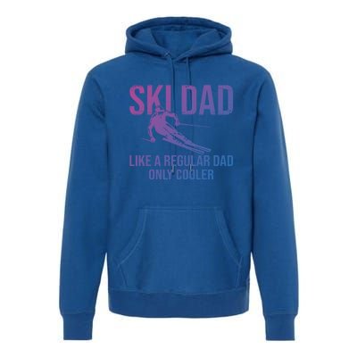 Ski Dad Like A Regular Dad Only Cooler Happy Father Day Funny Gift Premium Hoodie