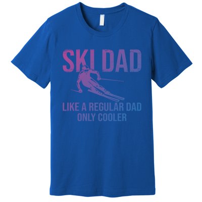 Ski Dad Like A Regular Dad Only Cooler Happy Father Day Funny Gift Premium T-Shirt