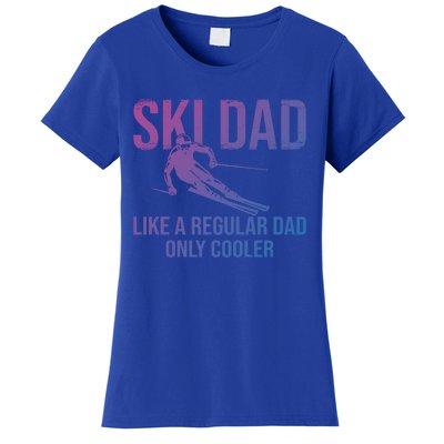 Ski Dad Like A Regular Dad Only Cooler Happy Father Day Funny Gift Women's T-Shirt