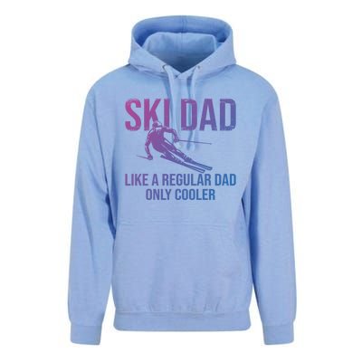 Ski Dad Like A Regular Dad Only Cooler Happy Father Day Funny Gift Unisex Surf Hoodie