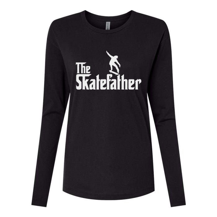 Skateboard Dad Like A Normal Dad Only Cool Father Skate Womens Cotton Relaxed Long Sleeve T-Shirt