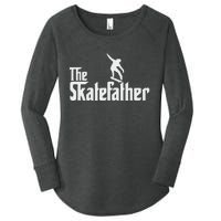 Skateboard Dad Like A Normal Dad Only Cool Father Skate Women's Perfect Tri Tunic Long Sleeve Shirt