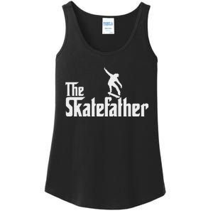 Skateboard Dad Like A Normal Dad Only Cool Father Skate Ladies Essential Tank