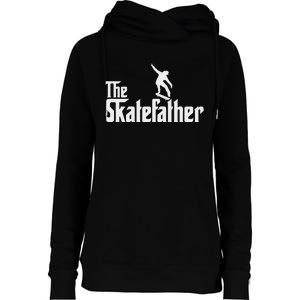 Skateboard Dad Like A Normal Dad Only Cool Father Skate Womens Funnel Neck Pullover Hood