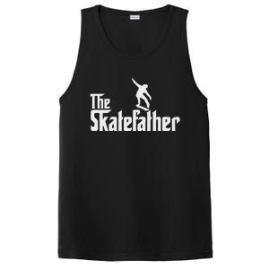 Skateboard Dad Like A Normal Dad Only Cool Father Skate PosiCharge Competitor Tank