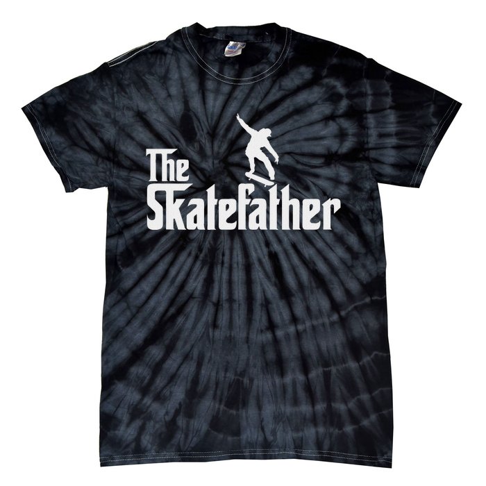 Skateboard Dad Like A Normal Dad Only Cool Father Skate Tie-Dye T-Shirt