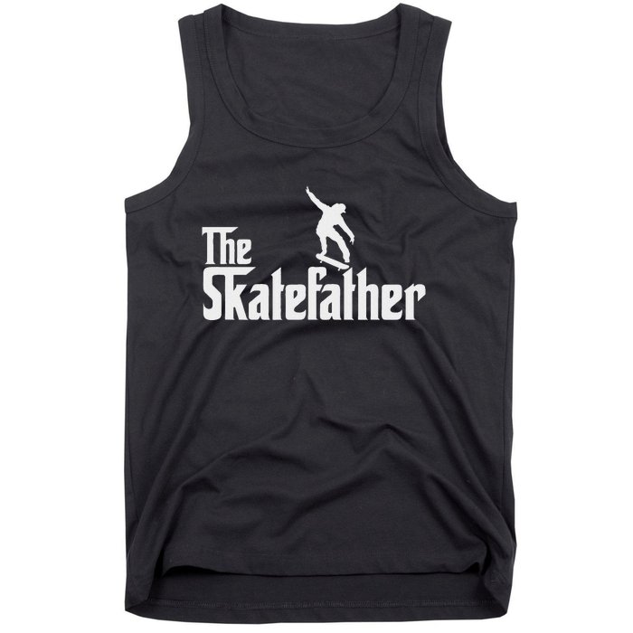 Skateboard Dad Like A Normal Dad Only Cool Father Skate Tank Top