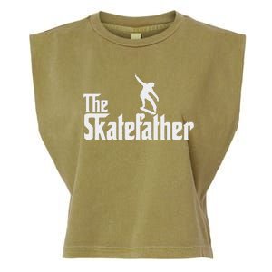 Skateboard Dad Like A Normal Dad Only Cool Father Skate Garment-Dyed Women's Muscle Tee